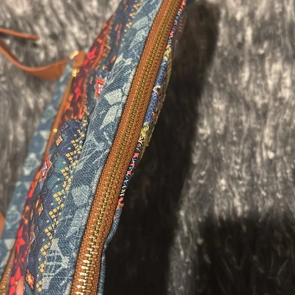 Desigual Crossbody Bag Patchwork Adjustable Boho Embroidered - Picture 6 of 13